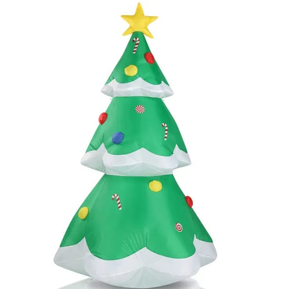 inflatable christmas tree with led
