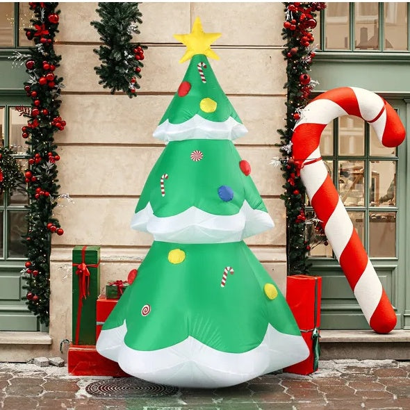 inflatable christmas tree with led