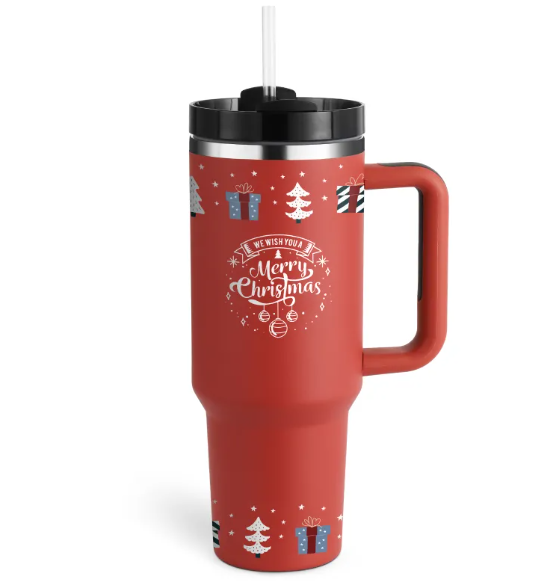 Christmas thermal bottle